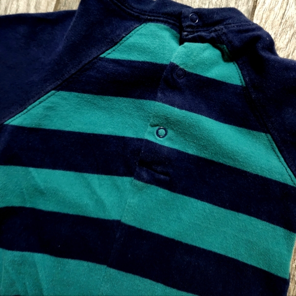 Gymboree Baby Boys 3-6 Rugby Striped Romper - Picture 5 of 8